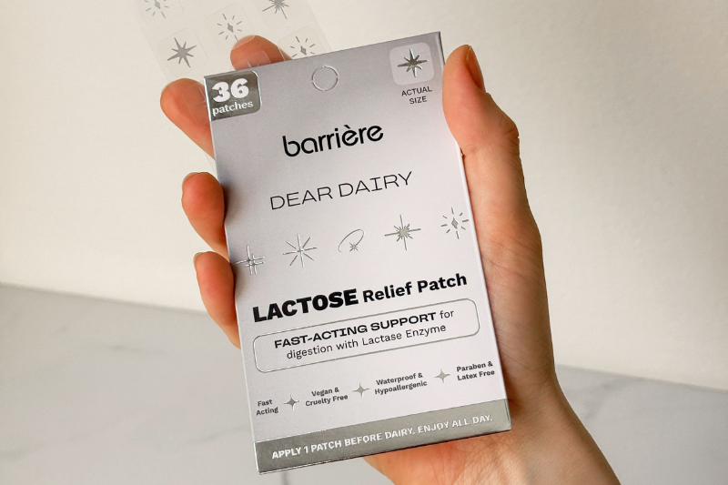 Barrière launches first-ever lactose intolerance supplement patch