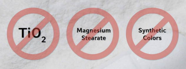 Clean labelling for solid oral dosage forms