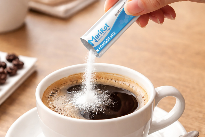 DolCas Biotech launches single-serve sachet format for Morikol marine collagen tripeptide at Vitafoods Europe