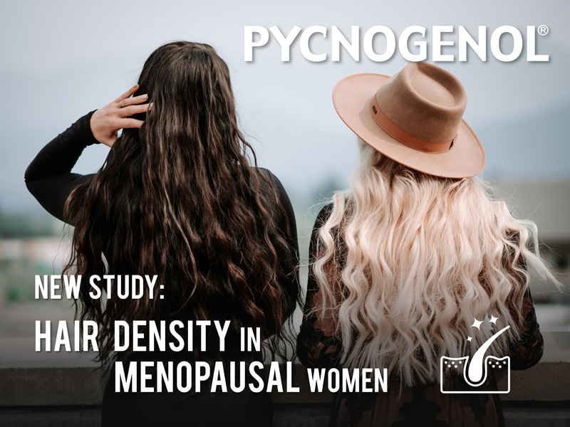 Pycnogenol® shown to improve hair density in menopausal women