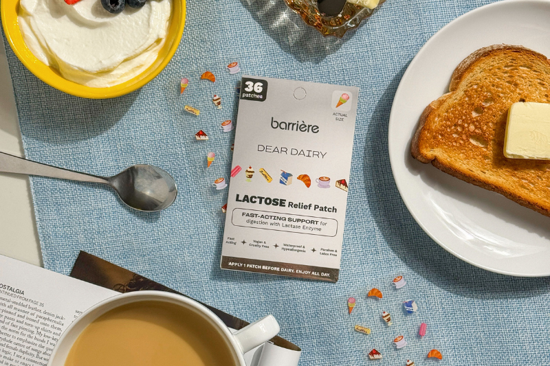 Barrière launches first-ever lactose intolerance supplement patch