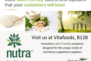 Colorcon launches Nutracore, label friendly excipients at Vitafoods