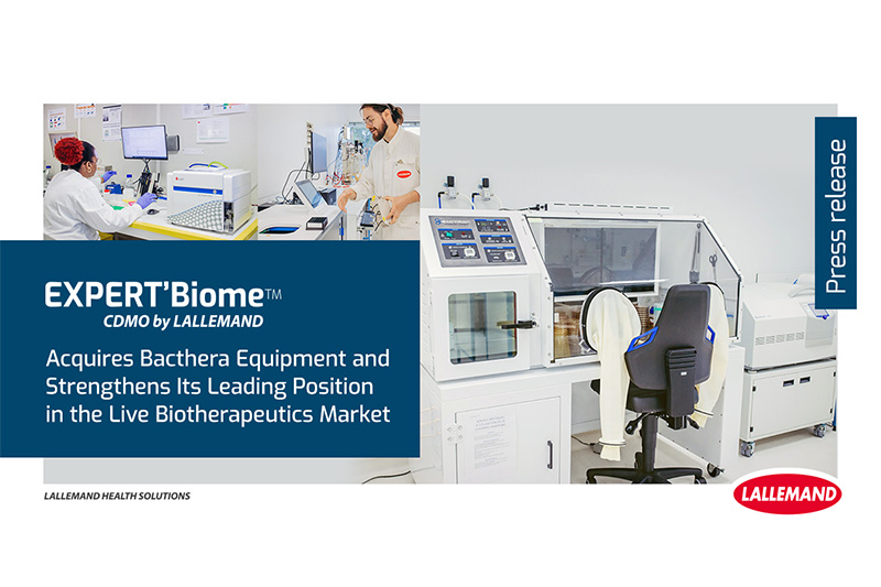 EXPERT’Biome acquires Bacthera equipment, bolstering leadership in live biotherapeutics