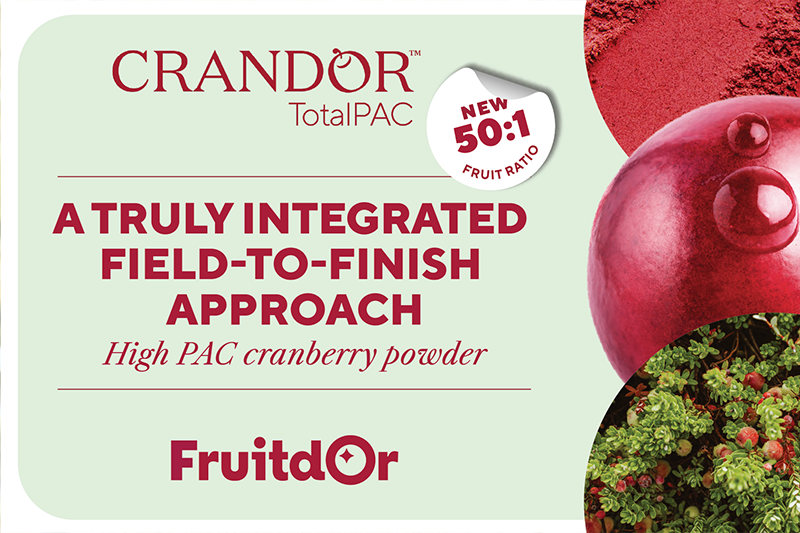 Fruit d’Or introduces a new 50:1 fruit ratio option for Cran d’Or TotalPAC