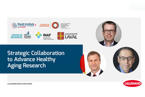 Lallemand Health Solutions and Université Laval partner to develop next-generation healthy ageing biotics