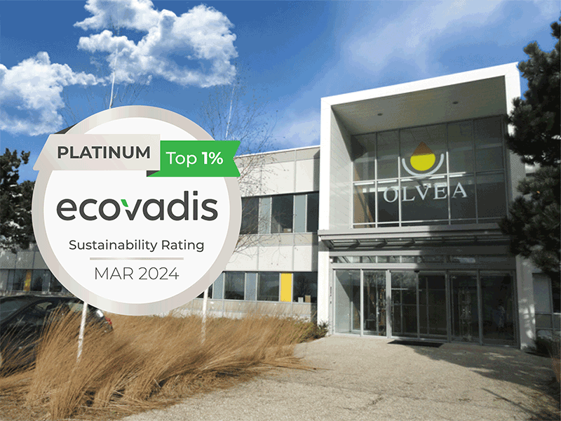 OLVEA honoured with EcoVadis Platinum Medal for the third year in a row