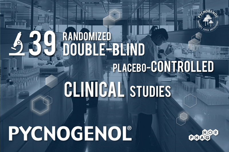 Pycnogenol: 39 randomised, double-blind, placebo-controlled clinical studies