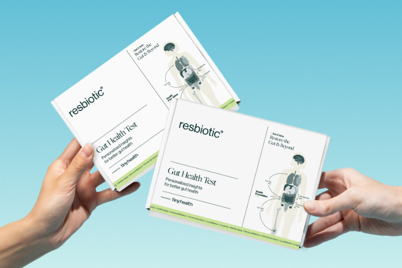 resbiotic launches at-home metagenomics gut health test in partnership with Tiny Health