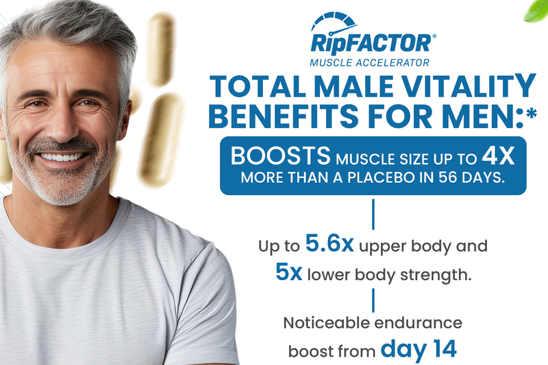Revival Point launches Total Male Vitality featuring  RipFACTOR muscle accelerator